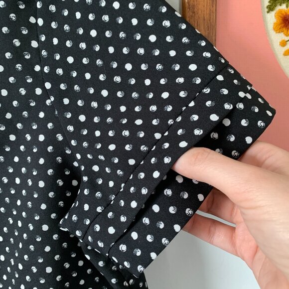 Contemporaine by Simons | Layered Blouse short-sleeve size Small black white - Picture 6 of 11